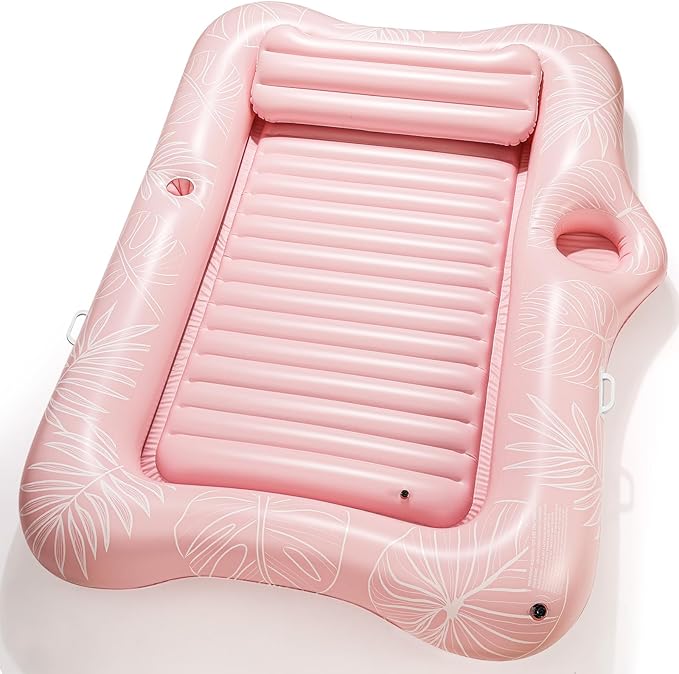 HeySplash Pool Lounger Float for Adult, Inflatable Pool Floats Bed Cooling Contour Lounger Rafts, Water Rafts for Lake, Outdoor Beach Pool Party
