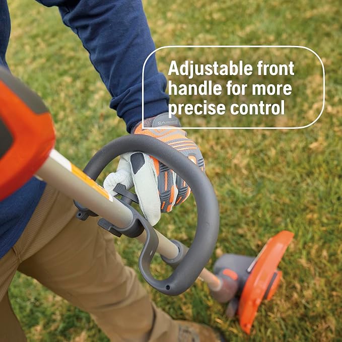 Husqvarna 110iL FLXi Cordless Grass Trimmer and Edger, Attachment Capable Battery Weed Trimmer with 4 Ah Battery and Charger Included, Extension Pole for Longer Reach