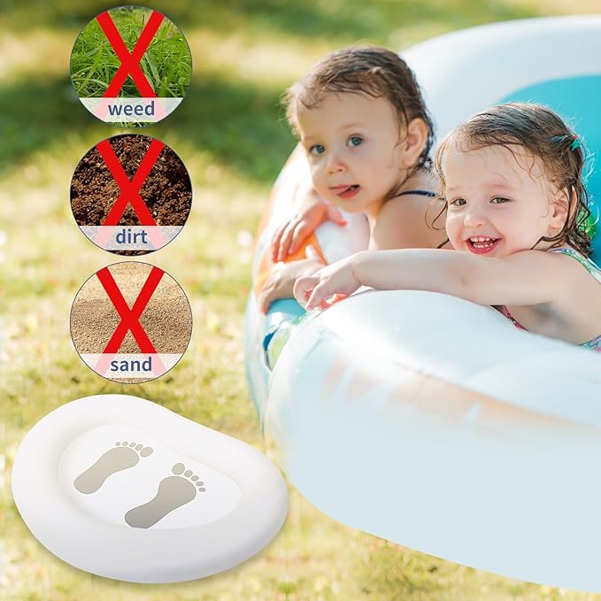Inflatable Pool Foot Bath Basin, Foot Soaking Bath Basin Foot Bath for Pool Entry Ladder, Pool Foot Wash Basin for Above Ground Swimming Pools Hot Tub Spas, Pool Accessories