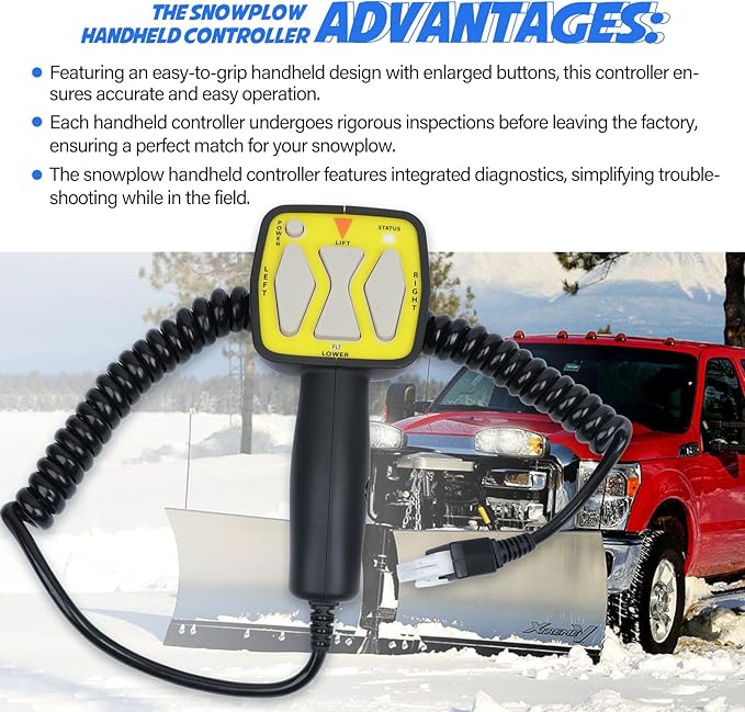 Handheld Controller Compatible with Meyer Diamond Snow Plow Blade E-47 E-60 E-57 56462, Replace OE Buyers 1306901