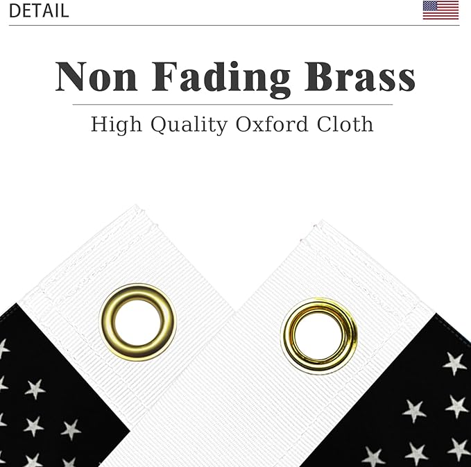 Embroidered Thin Blue and Red Line Flag 3x5 Outdoor Police Firefighter Flag Polyester Fiber Bright Color with Durable Canvas Header and 2 Non Fading Brass Grommets