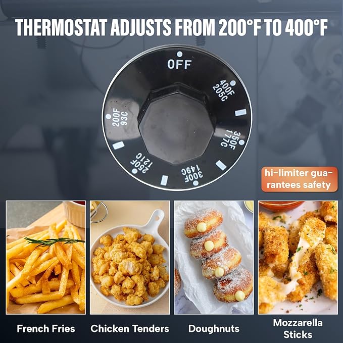 WESTLAKE Commercial Gas Deep Fryer, Stainless Steel Free Standing Floor Frye with Baskets 3 Tube 90000 BTU 40LB for Restaurants