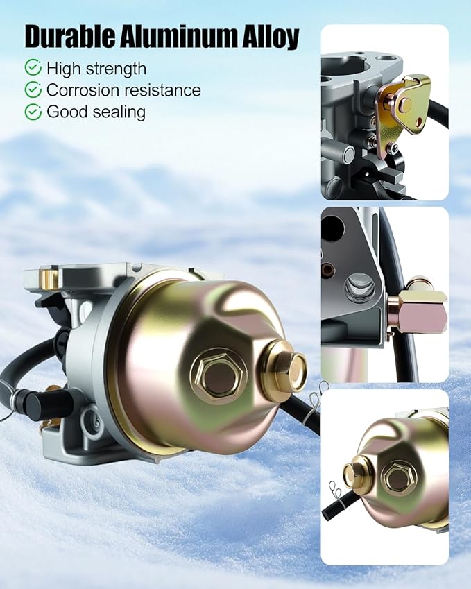 Carburetor Fits for Troy-Bilt Storm 2410 2620 2690 31AM62N2711 24" Snow Thrower 2100 Squall 31AS2P5C711 31AM2P5B 21" Walk-Behind Snow Thrower MTD Yard 31AM62EE700 Cub Cadet 524SWE Snow Blower