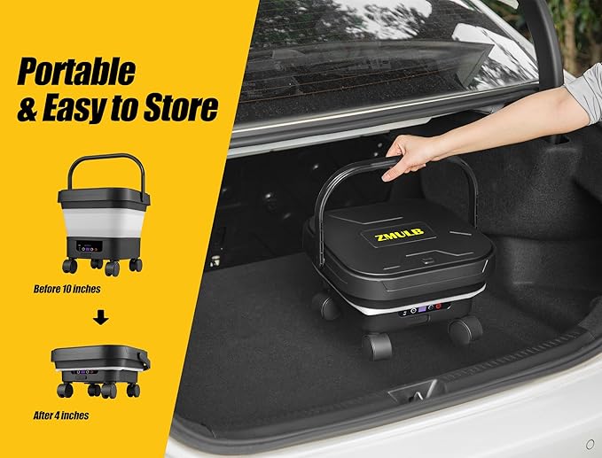 Portable Pressure Washer, Cordless Power Washer with 3.2Gal Water Tank, 522 Max PSI, 23FT Hose, 20000mAh Lithium Battery, 6 in 1 Nozzle, for Cars/Camping/Home/Outdoor