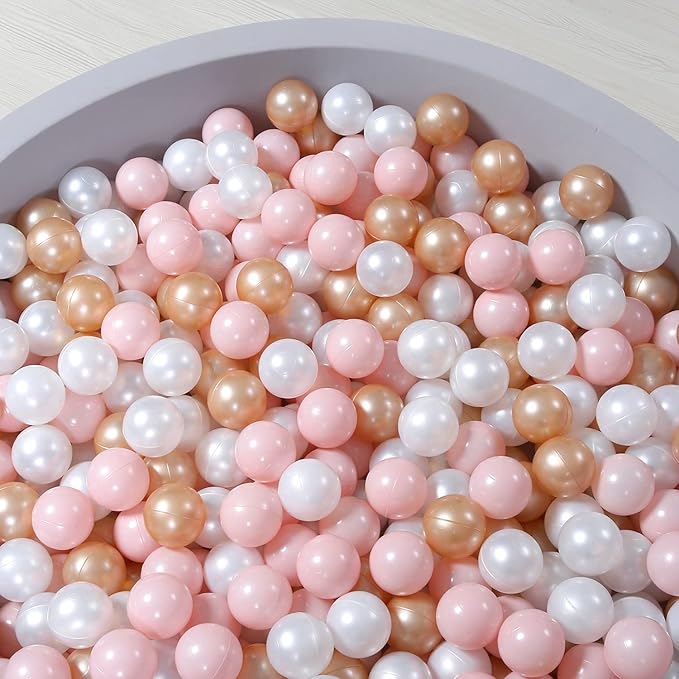 TRENDPLAY Plastic Balls for Ball Pits 2.2 Inch, Pack of 50 100 200 500 Hollow Balls, Perfect for Toddler Baby Pools,Party,Festival Decoration