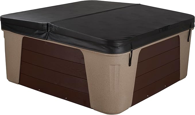 Palm Beach Outdoor Hot Tub, 6-7 Person 30-Jet, 82-Port Bench Spa with Ice Bucket by Aqualife by Strong Spas