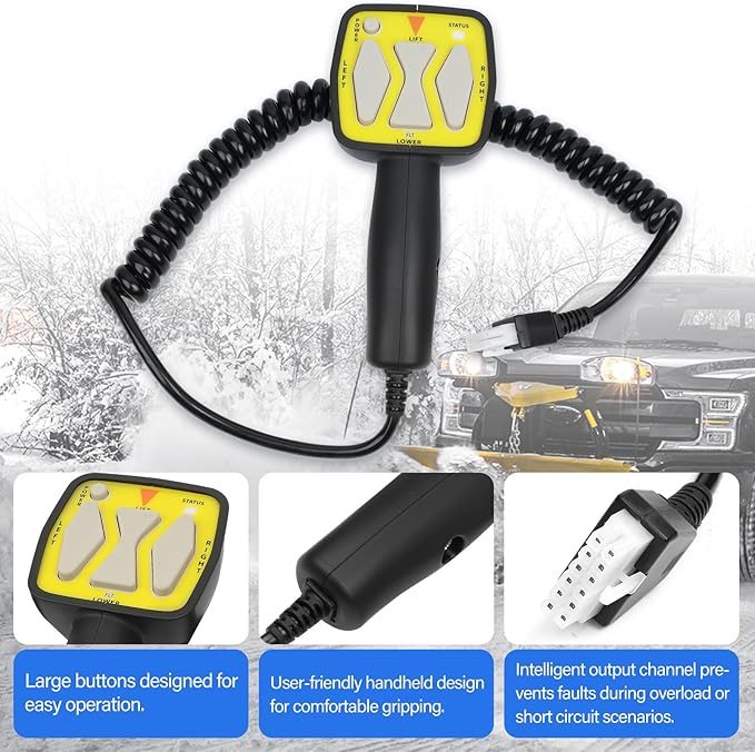 Handheld Controller Compatible with Meyer Diamond Snow Plow Blade E-47 E-60 E-57 56462, Replace OE Buyers 1306901
