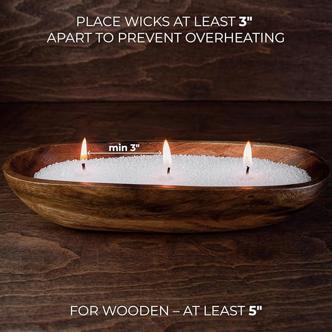 CANDWAX Pearled Candle Wax Sand 28 Oz - Unscented Candle Powder Plant-Based Clean Burning - Refillable Candle Pearls with 60 Wicks (50 Cotton + 10 Wooden)