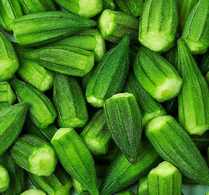 Okra Seeds for Planting - Plant & Grow Blondy Okra in Home Outdoor Garden - Heirloom & Non GMO - Planting Instructions for Abundant Harvests, Great Gardening Gift, 2 Packets