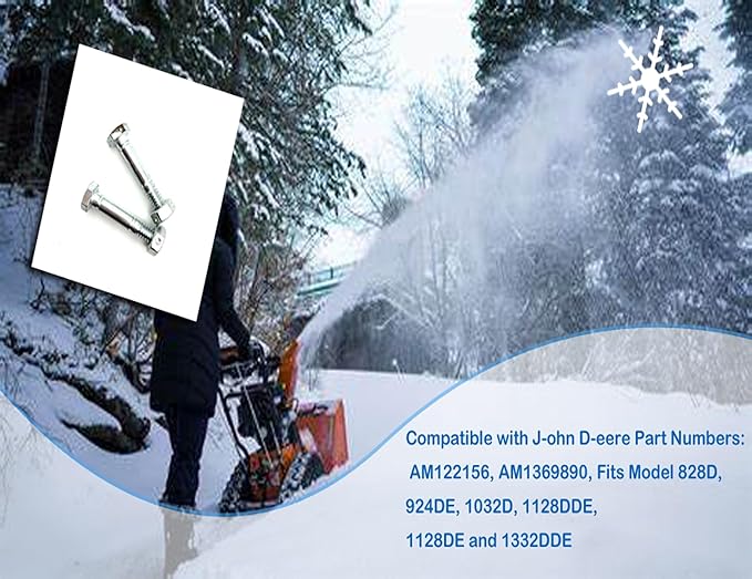 Replaces Shear Pins and Nuts for Ariens 532005 53200500 510016 51001600 Snow throwers(10 Pack)