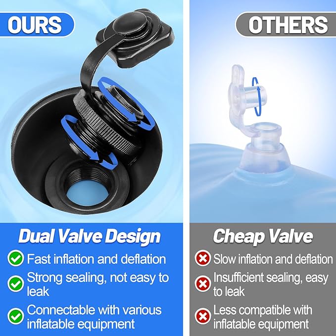 Pool Air Pillows for Above Ground Pools - 4ft Dia. Winter Closing Winterizing Kit with Ropes, Thicken PVC Ice Equalizer Support, Swimming Pool Patio Furniture Cover Airbag
