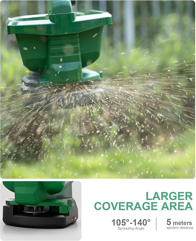 Handheld Power Spreader Compatible with Makita 18V Battery(Tool Only), Cordless Seed Spreader Available Year-Round, Electric Lawn Spreaders for Grass Seed, Fertilizer, Salt, Ice Melt, Feed