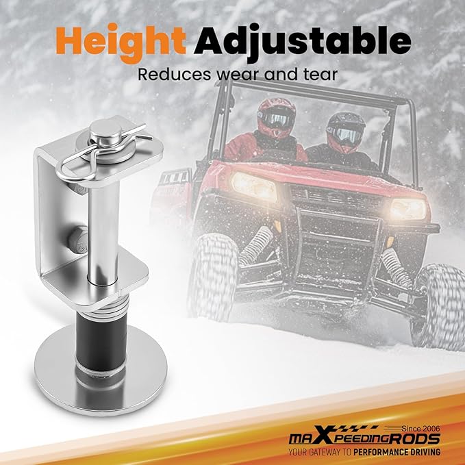 maXpeedingrods Plow Blade Skid Kit Snow Plow Skid Shoes