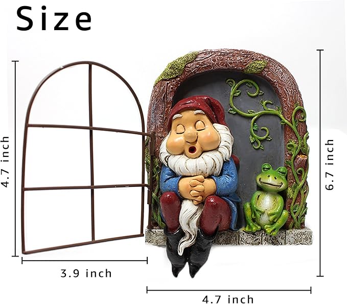 Outdoor Garden Statues, Resin Gnome Tree Hugger, Durable Outdoor Decor, Whimsical Yard Sculpture, Garden Peeker Yard Art, Waterproof & Handcrafted, Unique Halloween Decorations Outdoor Ornament Gift