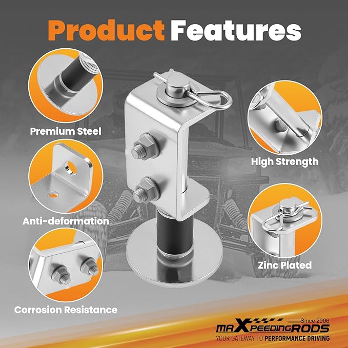 maXpeedingrods Plow Blade Skid Kit Snow Plow Skid Shoes