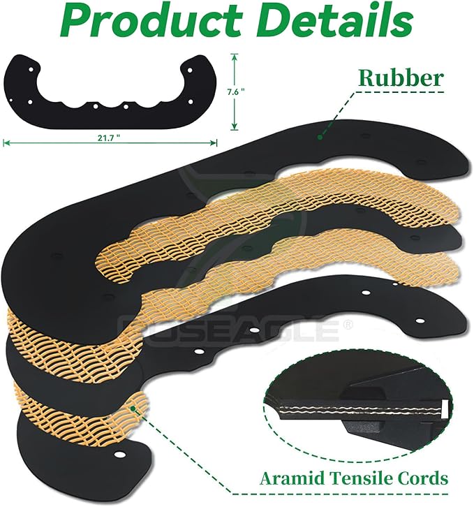 99-9313 Snow Blower Paddles Replaces 99 9313, 125-1128, 88-0771, 55-9251, 55-9252 for Toro Power Clear 621, 721, CCR2000, CCR2400, CCR2450, CCR2500, CCR3000, CCR3600, CCR3650 Snowthrowers