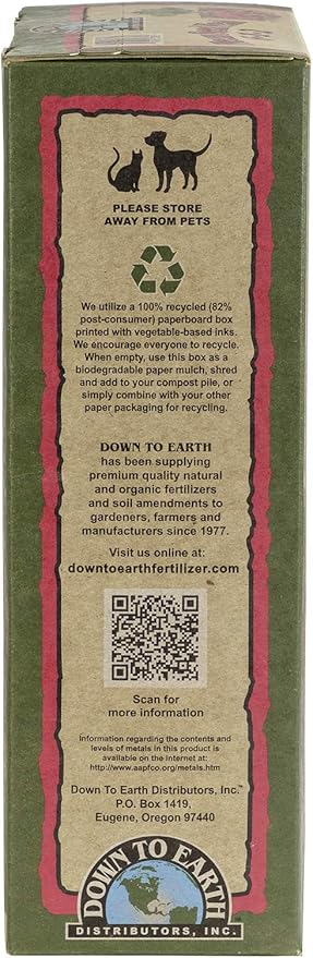 Down to Earth Organic Neem Seed Meal Fertilizer Mix 6-1-2, 5 lb