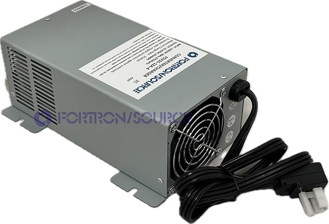 RV Power Converter | 35 Amp | 4-Stage Battery Charger | Fortron/Source SRV Series Power Supply | AC-DC Converts 120VAC to 13.75VDC | FSV35-12A-4
