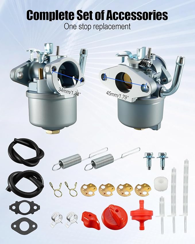 Carburetor Fit for Toro Power Max 8326-OTE 726-OE 38639 38637 38629 38629C 38614 Snow Thrower, Snow Blower Carb Tune Up Kit