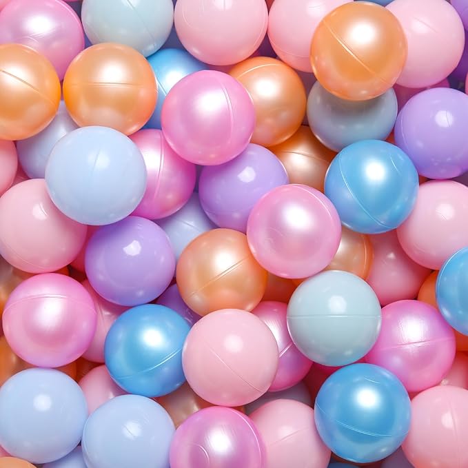 TRENDPLAY Plastic Balls for Ball Pits - Hollow Balls- Safe and Exciting Playtime - Perfect for Baby Pools, Birthday Party Decoration