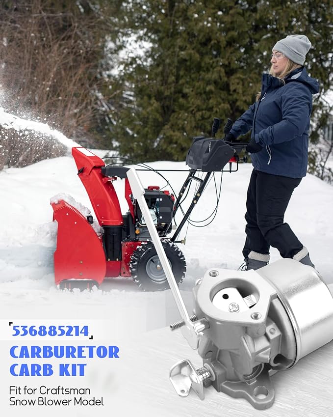 536.885214 Carburetor Fit for Craftsman Snow Blower Model Carb Replace 536885214