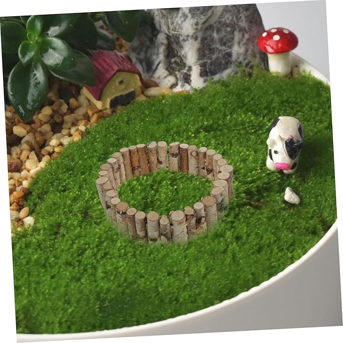 1Pc Adorable Miniature Fence for DIY Fairy Gardens Succulent Landscapes Indoor Durable Crafting Accessory for Plants and Garden Projects