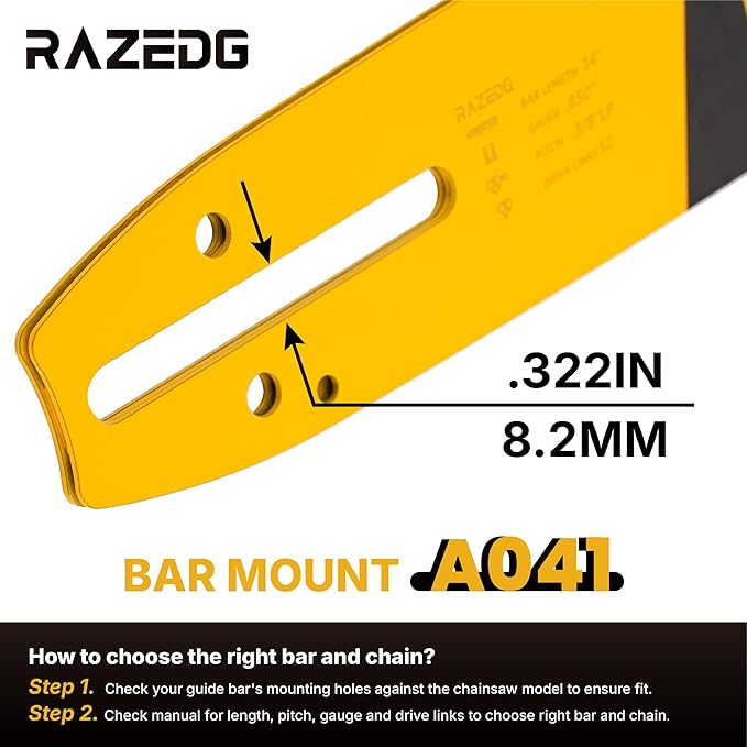 20 Inch Chainsaw Bar and Chain Combo for Husqvarna, 3/8" Pitch, 050" Gauge, 72 Drive Links Fits Husqvarna 455, 455 Rancher 460 Rancher 570, Poulan PP5020AV PR5020 and More (1 Bar + 3 Chains)