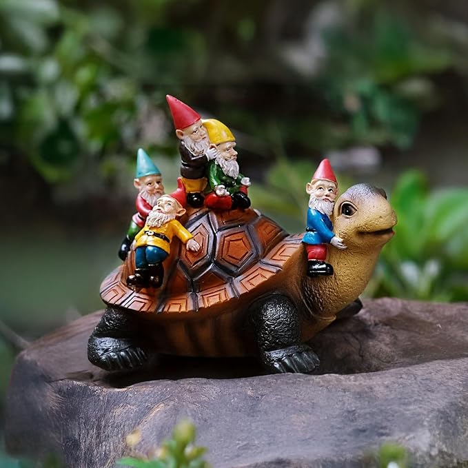 Garden Gnomes, Funny Garden Gnomes, Resin Garden Decor, Oudoor Decorations, Hand-Painted Weather-Resistant