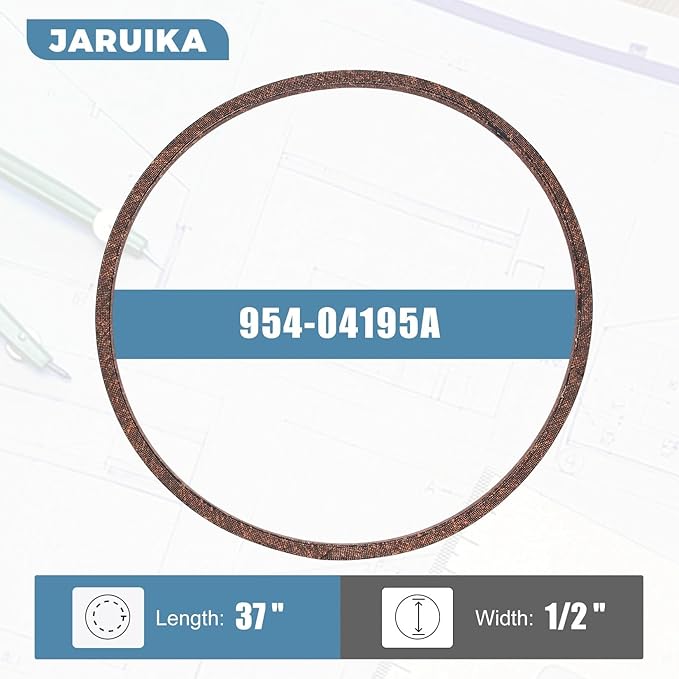 954-04195A 754-04195 Snow Thrower Auger Drive Belt Replacement for MTD Troy-Bilt 754-04195 754-04195A 954-04195(1/2" x 37")