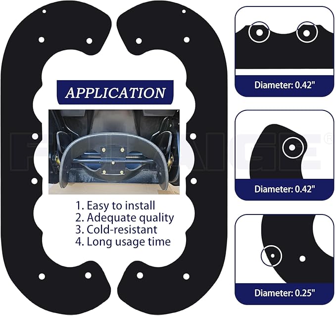 99-9313 Snow Blower Paddles with 133-5585 Scraper Replaces 99 9313, 88-0771, 125-1128, 55-9251, 55-9250 for Toro Power Clear 210R, 221, 421, 621R, 621Z, 621E, 721, 721E, 721R Snowthrowers