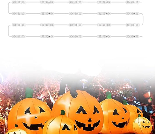 12V White Replacement Lights for Inflatables with Self Adhesive Pad 20Pcs 3 LED - Ideal for Yard Holiday Inflatables, Christmas Blowups