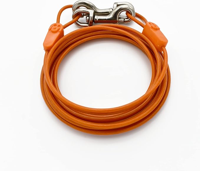 IntelliLeash Tie-Out Cables for Dogs: Strong, Safe, and Durable Dog Tie-Outs for Every Breed: 125 lb / 20 ft