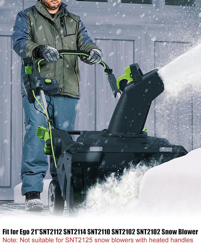Single Stage Snow Blower Protective Slide Skid Shoes Kit Compatible with Ego 21" SNT2112 SNT2114 SNT2110 SNT2100 SNT2101 SNT2102 SNT2102 with 8 Mounting Screws, Black