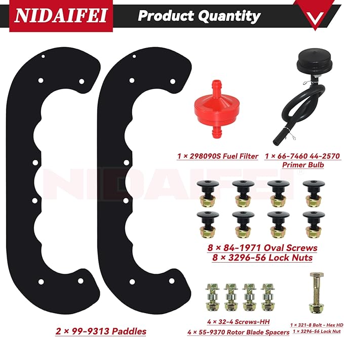99-9313 Snow Blower Paddles Replaces 125-1128 88-0771 55-9250 55-9251 55-9252 73-046 780-180 for Toro 210R 621 720E 721E 721r CCR2000 CCR2400 CCR2400E CCR2450 CCR2500 CCR3650 Snowthrower