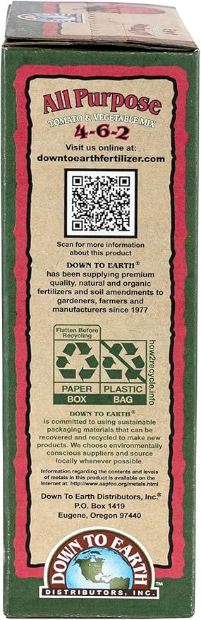 Down To Earth All Natural Fertilizers Organic Multi Purpose Mix 4-6-2, 5 lb