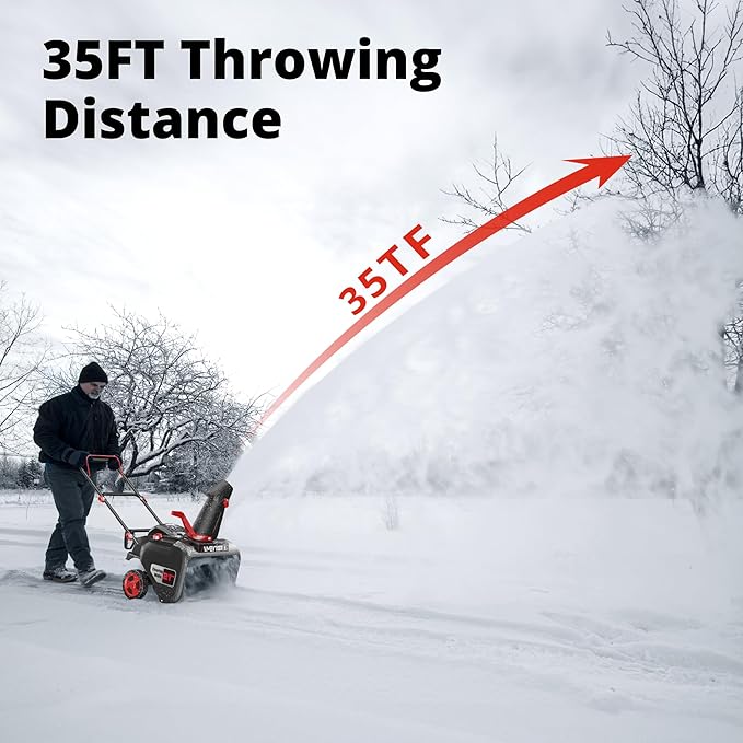 21-Inch 212cc Gas Snow Blower, Single-Stage Snow Thrower with Recoil Start, 180° Adjustable Chute, 21" Clearing Width, 8-in Wheels, Lightweight Snow Removal for Driveway & Sidewalks