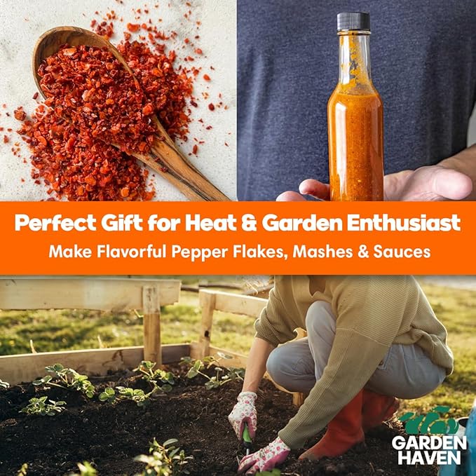 Trinidad Scorpion Chocolate Habanero Grow Kit - All in One Starter Grow Kit - Grow The Hottest Peppers Garden Grow Kit Seeds Included