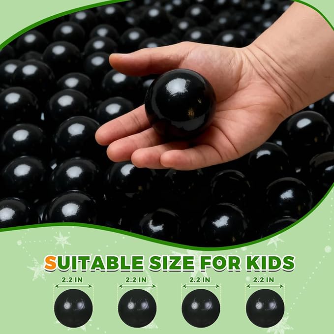 TRENDPLAY Plastic Balls for Ball Pits - Hollow Balls- Safe and Exciting Playtime - Perfect for Baby Pools, Birthday Party Decoration