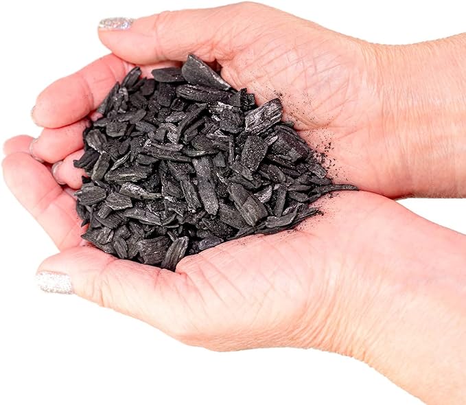 Gardenera - 4 Quart - Premium Horticultural Charcoal for Indoor Plants | Black Diamond Soil Amendment for Orchids, Terrariums, and Gardening