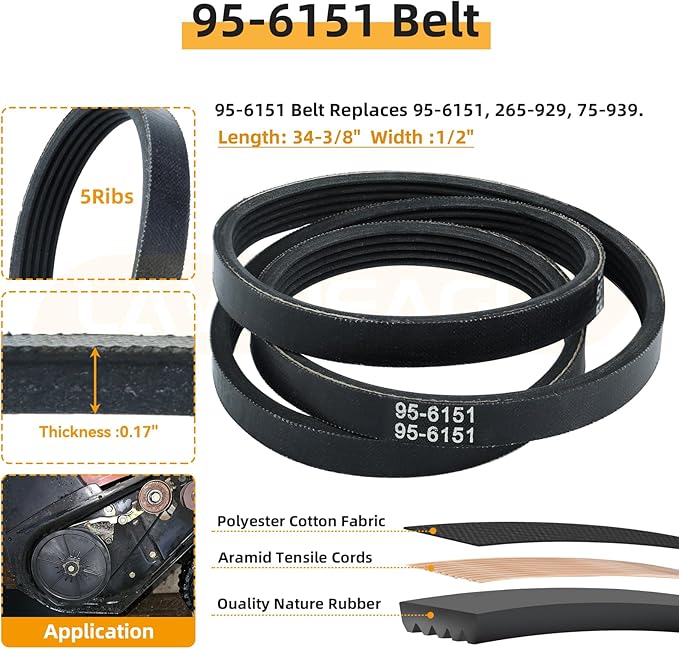 99-9313 Snow Blower Paddles with 55-8760 Scraper Blade 95-6151 Drive Belt Replaces Toro 99-9313 Kit, 88-0771, Toro 55-8760 for Toro CCR 2400, CCR 2450, CCR 3000, CCR 3650 Snowthrowers