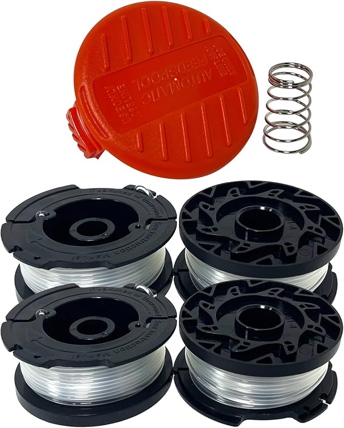 AF-100 Replacement Spool for Black & Decker BESTA510 LSTE523 LSTE525 LST300 LCC340C LST136 LST136B LST140C LCC222 LST201 String Trimmer Eater String for AF-100-BKP/AF-100-3ZP Spool