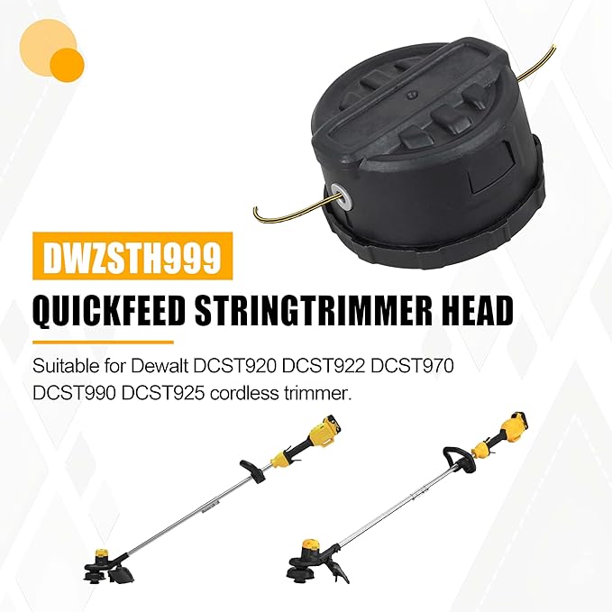 2PACK DWZSTH999 Quickfeed String Trimmer Head - Replacement for Dewalt 20V-60V Cordless Trimmers Head(DCST972, DCST922, DCST925, DCST920, DCST970.etc)