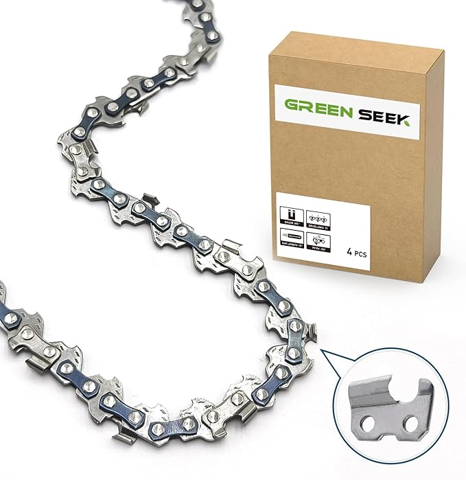 4-Inch Micro Chainsaw Chain 4-Pack – 1/4" Pitch, .043" Gauge, 28 Drive Links, Semi-Chisel Replacement Chain for Ultra-Compact Pruning Saw & Precision Bonsai Trimmer