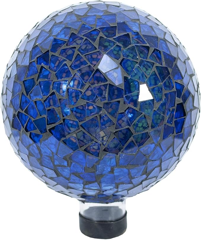 Echo Valley 8199 10-Inch Mosaic Glass Gazing Globe, Sun-Moon, Outdoor Décor