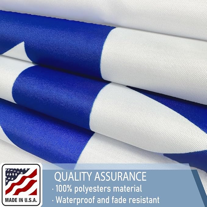 Israeli Flags 4x6 FT Made in The USA-Heavy Duty Vibrant Colors Double Sided Israeli National Flag Flag with 2 brass grommets for Home/Company/Indoor Outdoor Decoration