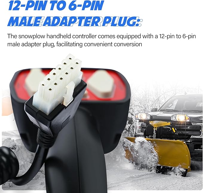 Snowplow Handheld Controller Replacement for Western 56462 | Fit for Fisher 9400 | Fit for SAM 1306902, Straight Blade Plows Controller