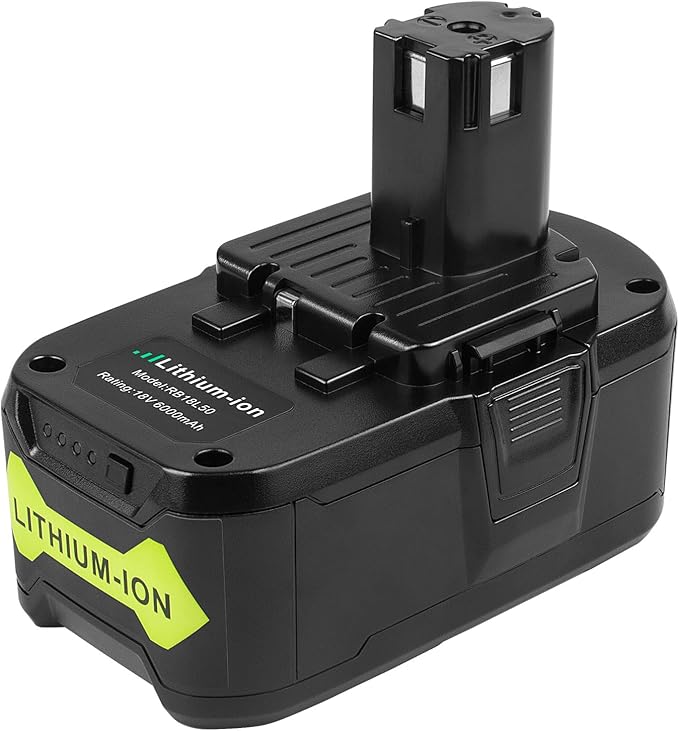 ARyee Upgrade 6.0Ah Lithium Replacement Battery for Ryobi 18V ONE+ Cordless Power Tool Compatible with P102 P103 P104 P105 P107 P108 Lithium Battery