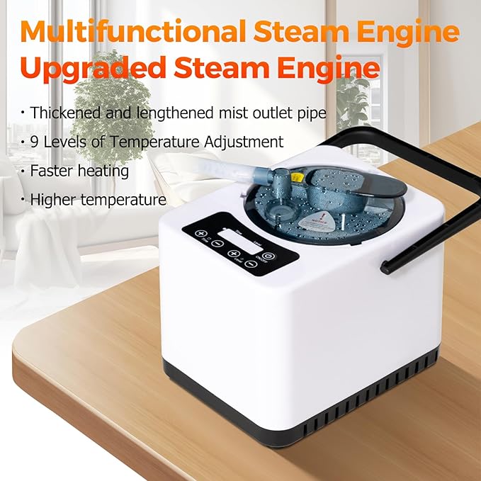 Portable Infrared Steam Sauna with 660nm Red Light Therapy Lamp, Full Size Saunas Tent with 3L Steamer, Personal Heat Box with Remote Control & Oversized Chair for Home/Gym/Pilates/Garage