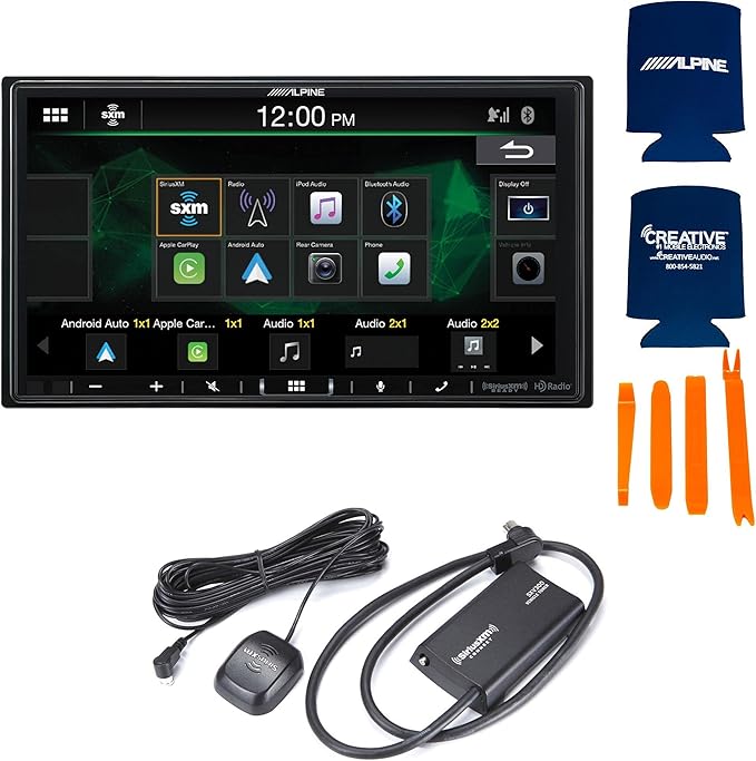 Alpine i407-WRA-JK 7in in-Dash Digital Receiver with SXV300v1 Satellite Radio Tuner Compatible with 07-17 Jeep Wrangler