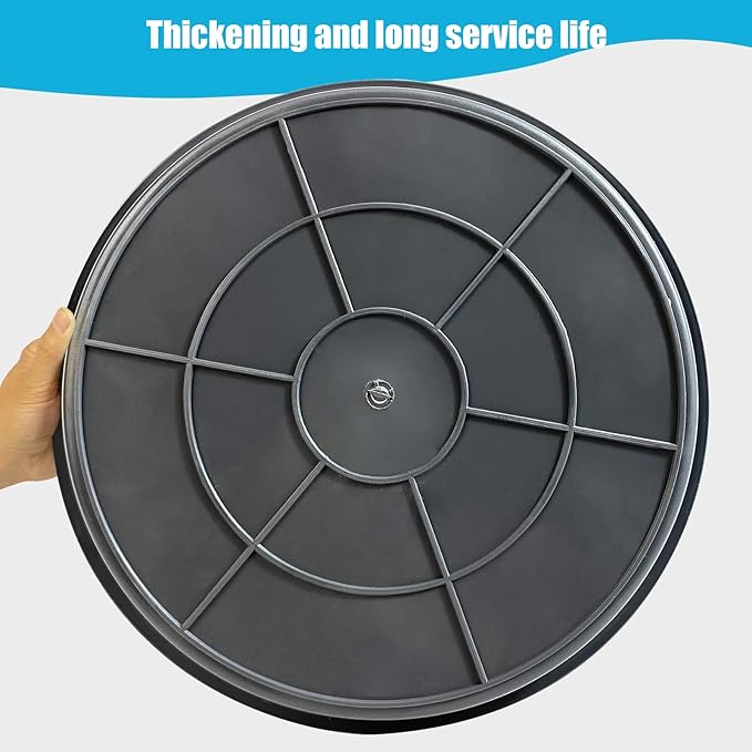6 Pack Plant Saucer 12 14 16 18 20 22 Inch Plastic Plant Tray, Sturdy and Durable Flower Pot Container Accessories Plant Pot Saucers for Indoor and Outdoor (18 Inch, Gray)